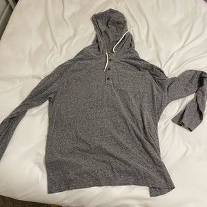 Grey T-Shirt Hoodie